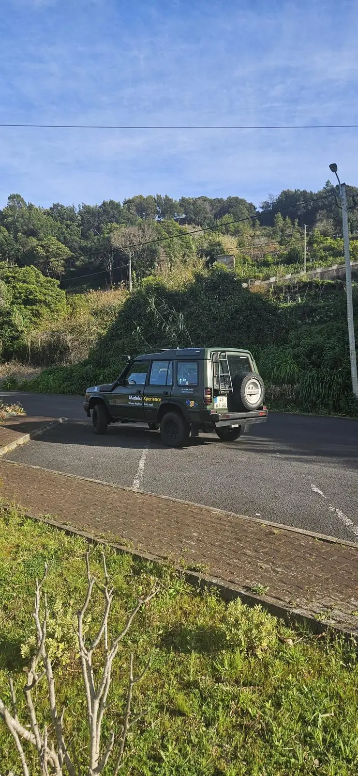 Land Rover Discovery on Madeira mountain road